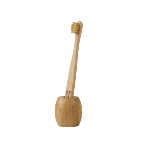 Bamboo toothbrush stand - small