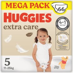 HUGGIES® Einwegwindeln Extra Care Gr. 5 (12-17 Stk.), 66 Stk. BOX