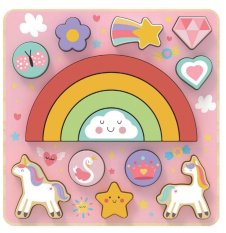 2Kids Toys Puzzle de echilibru Unicorn 2 în 1