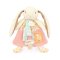 Doudou Ajándékkészlet Cumi tartóval Nyuszi Ciboulette 19 cm