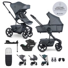 EASYWALKER SET Kinderwagen 4in1 Harvey⁵ Premium Mineral Grey XXL RWS + CYBEX Aton B2 i-Size
