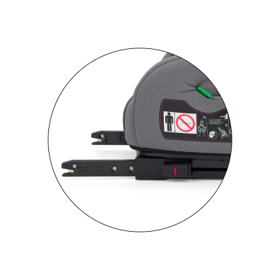 PETITE&MARS Podsedák Optimus Pro i-Size Black Air 125 - 150 cm (22-36 kg)