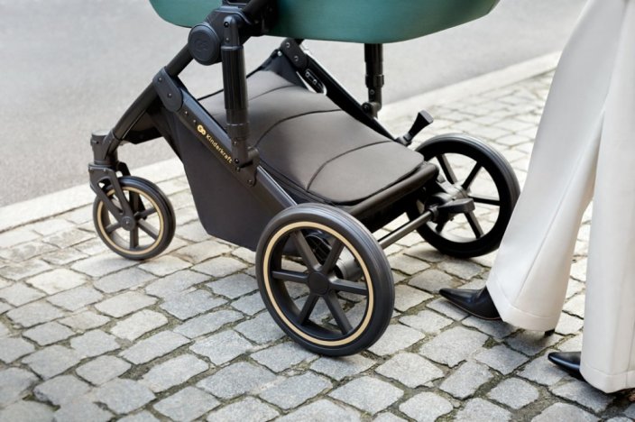 KINDERKRAFT SELECT Детска количка комбинирана 3 в 1 Prime 2 Dark Green, Premium