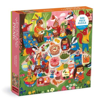 Mudpuppy Puzzle Picnic en el bosque 500 piezas
