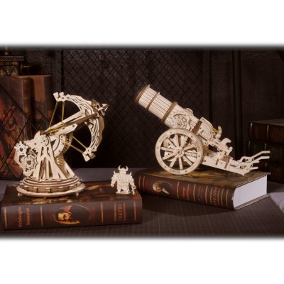 RoboTime 3D lesena mehanska sestavljanka Obleganje top