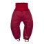Dětské rostoucí zimní softshellové kalhoty s beránkem Monkey Mum® - Vínová karkulka