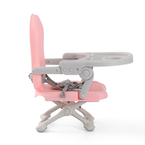 Cestovní dětská jídelní židlička - Růžová