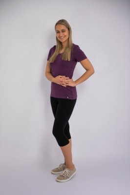 Legginsy 3/4 wysokie damskie cienkie Outlast® - czarne