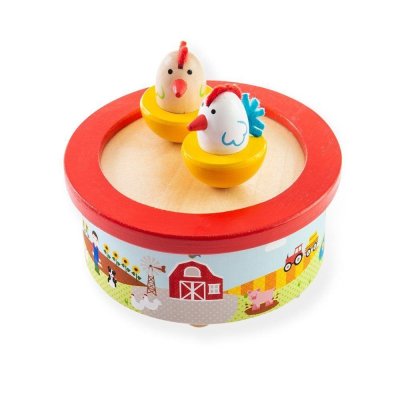 Bigjigs Toys Drewniana pozytywka Farma