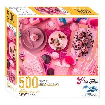 Brain Tree Puzzle Rosa gedeckt 500 Teile