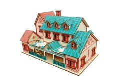 Woodcraft Drewniane puzzle 3D Willa Narat