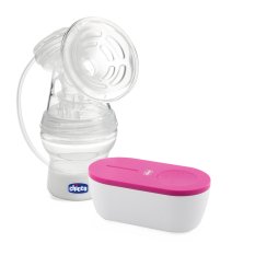 CHICCO Breast milk pump electric portable Travel Pink USB