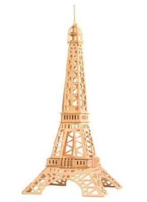 Woodcraft Drewniane puzzle 3D słynne budowle Wieża Eiffla