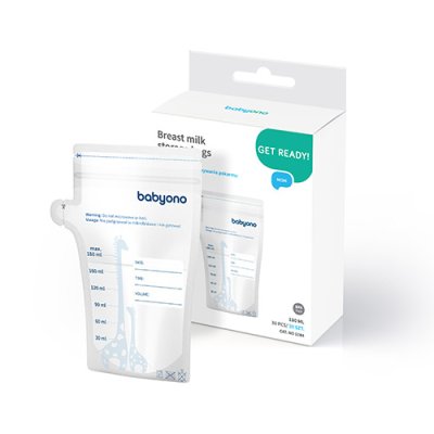 BABYONO Worki na mleko matki 180 ml 30 szt