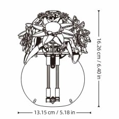 Sluban Flowers M38-P8062 Bouquet of sunflowers and daisies in a vase