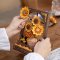 RoboTime Puzle 3D de madera Girasoles dorados