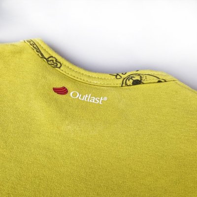 Maglietta scivolo DR immagine STAMPA Outlast® - giallo-verde/animaletti giallo-verdi