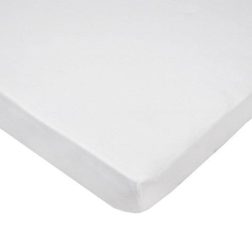 Lençol EKO impermeável com jersey de borracha branco 120x60 cm