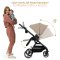 KINDERKRAFT SELECT Kinderwagen kombiniert Yoxi 2in1 Sand Beige