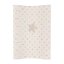 CEBA Changing mat 2-cornered soft COZY (50x70) Stars beige