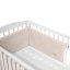 KLUPS Schutzgitter für Kinderbett Samt beige 180x30 cm
