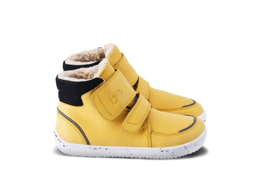 Be Lenka Children's winter barefoot shoes Panda 2.0 - Cheese Yellow
