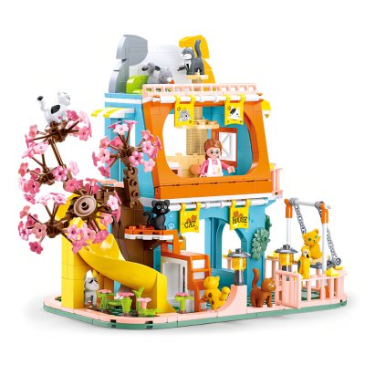 Sluban Girls Dream M38-B1089 Casa con Nueve Gatos