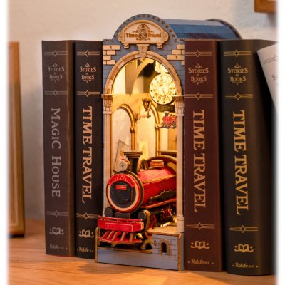 RoboTime Puzzle 3D Suporte para Livros Miniatura de Casa