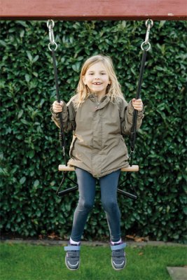 small foot Trapezschaukel mit Turnringen Black Line