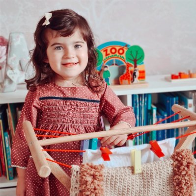 Bigjigs Toys Drewniana suszarka na pranie