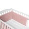 KLUPS Bettschutzgitter Samt rosa 180x30 cm