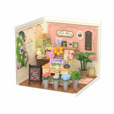 RoboTime 3D drevená skladačka Miniatúra domčeka Kvetinárstvo Fresh Flower