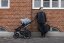 THULE Stroller Urban Glide 4-hjuls mellanblå/softbeige set L