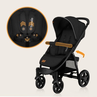 LIONELO Poussette de sport Annet Plus Black Carbon
