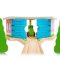 Bigjigs Rail Dreifach Lokschuppen mit Toren