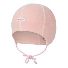 Czapka wiązana z płaskim szwem Outlast® - pudrowa