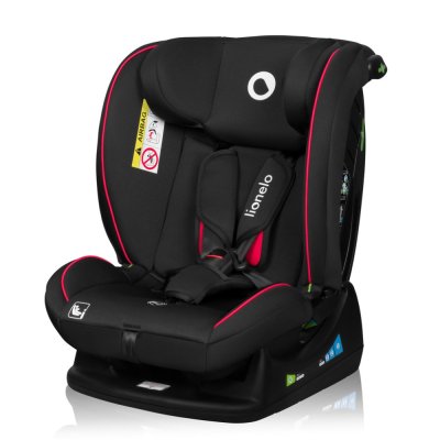 LIONELO Car Seat Aart i-Size (40-150 cm) Black Carbon Red