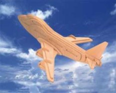 Woodcraft Drewniane puzzle 3D boeing