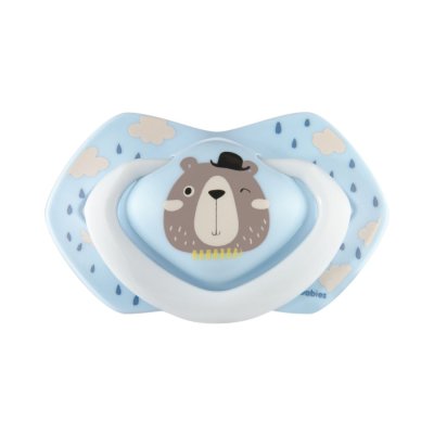 CANPOL BABIES Set symmetrischer Silikonschnuller 18m+ Bonjour Paris blau