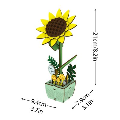 2Kids Toys Holzpuzzle Sonnenblume