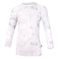 Koszulka cienka DR TISK Outlast® - biała łąka