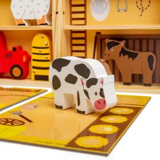 Bigjigs Toys Boîte de jeu ferme d'animaux
