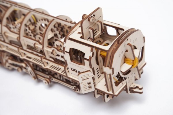 Ugears 3D Holzmechanik Puzzle Dampflokomotive 4-6-0 mit Tender