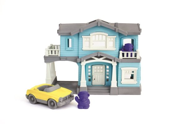 Green Toys Puppenhaus blau