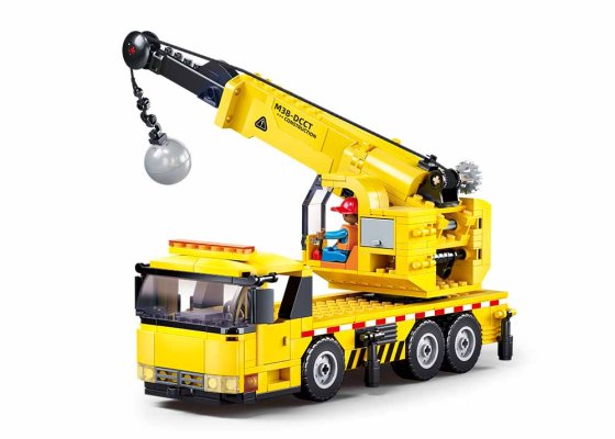 Sluban Town M38-B1195 Autokran mit Abrissbirne