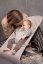 BABYBJÖRN Lounger Bliss Woven, Sand Gray with toy
