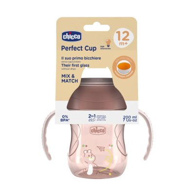 CHICCO Šalica 360 Perfect X s ručkama pink, 12mj+
