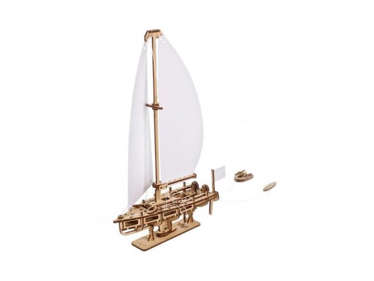 Ugears Drewniane Puzzle Mechaniczne 3D Jacht The Ocean Beauty