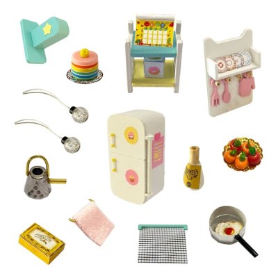 2Kids Toys miniaturi de căsuță Bucătărie veselă