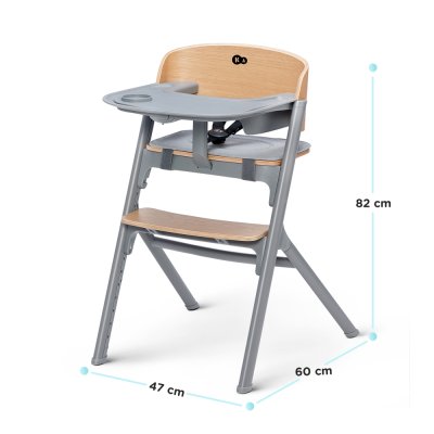 KINDERKRAFT SELECT Esszimmerstuhl 3 in 1 LIVY Eiche, Premium